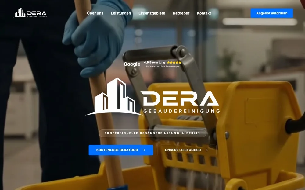 Startseite von DERA Gebäudereinigung