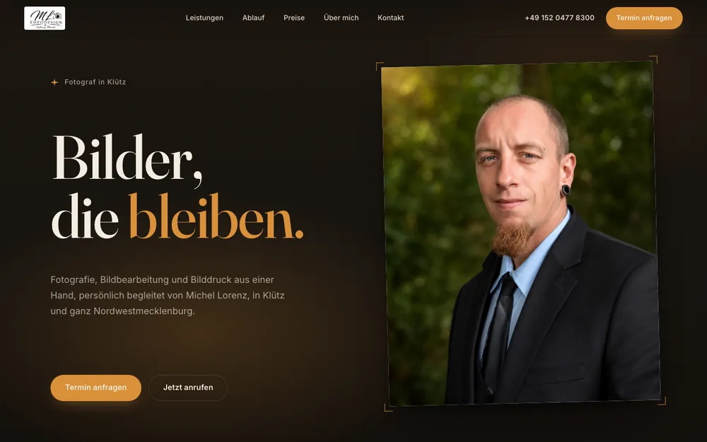 Startseite von ML Fotodesign